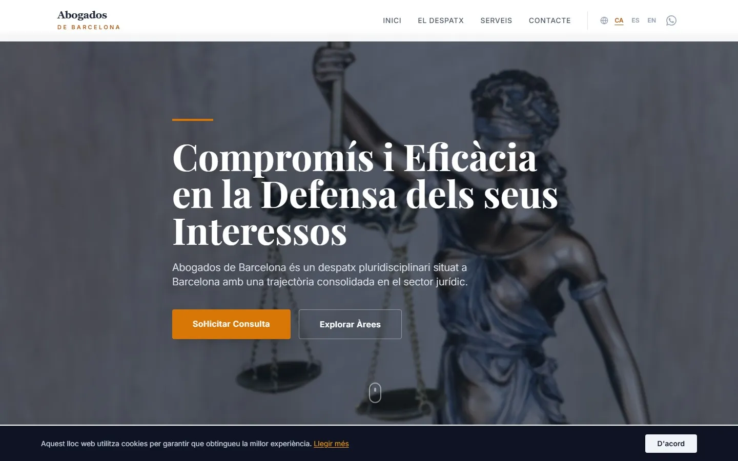 Кейс Abogados de Barcelona: Разработка AI & SaaS платформы. Интерфейс панели управления и мобильного приложения.